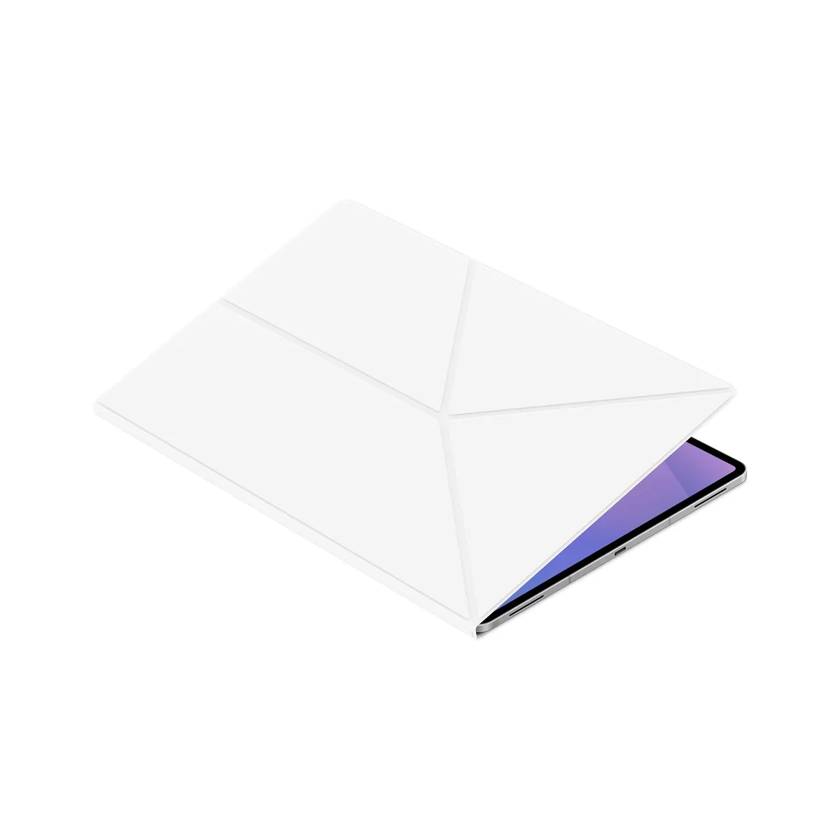 Samsung Smart Book Cover Custodia per tablet a libro posizionabile con doppia visualizzazione per Galaxy Tab S11 Ultra, White