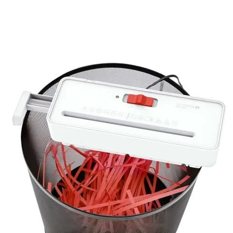 OLYMPIA PS 16 Pro Trituratore documenti bianco | Trituratore di carta compatto per la casa | Trituratore per documenti a strisce | Shredder carta | dispositivo di triturazione di carta