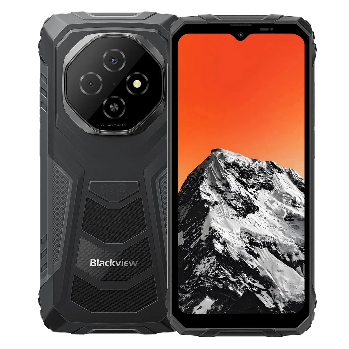 Blackview FORT 1 | Smartphone Rugged | 6,56" HD+ 90Hz | Android 15 | 18GB RAM + 256GB (2TB) | Fotocamere 16MP + 8MP | Batteria 10000mAh | IP68/IP69K | NFC | Dual SIM | 2 anni di Garanzia | Nero